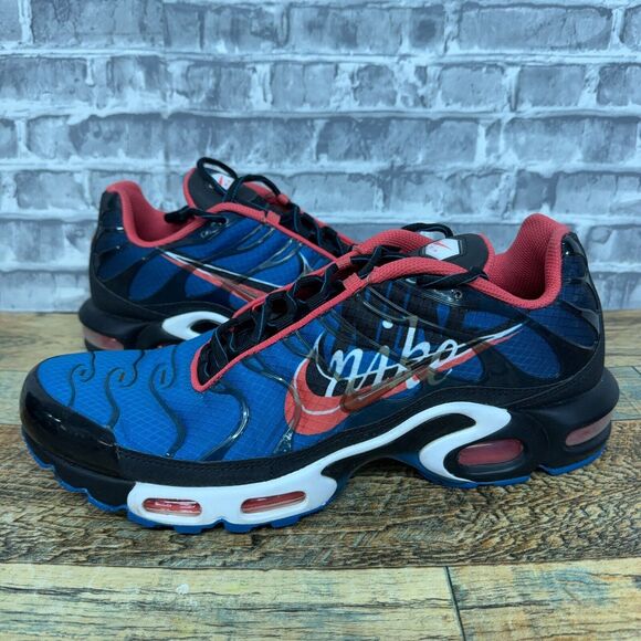 Nike Air‎ Max Plus Time Capsule Imperial Blue Ember Glow Black Mens Size 11.5